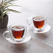 Resim Perotti Double Wall 2 Kişilik 4 Parça Türk Kahve Fincan Takımı 