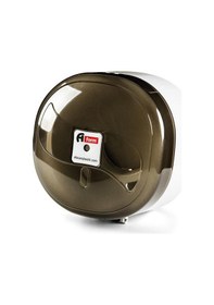 Resim A Form Kta 109 Küçük İçten Çekme Cimri Tuvalet Kağıt Dispenseri Aparatı - Şeffaf Füme - Plastik 