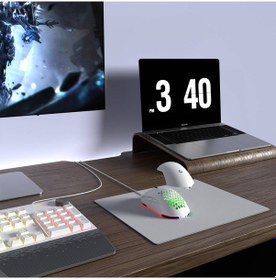 Resim Gaming Oyuncu Klavye Mouse Set Eclıpse Beyaz Usb Rgb Aydınlatmalı Q Klavye Diğer 