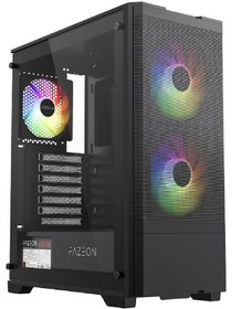 Resim Fazeon F16 650w 80plus Bronze Mesh 2x140mm&1x120mm Argb Fanlı Atx Siyah Bilgisayar Kasası 