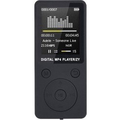 Resim Mp4 Kayıpsız Ses Müzik Çalar Fm Kaydedici Walkman Player Siyah 