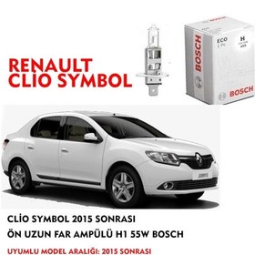 Resim CLİO SYMBOL 2015 SONRASI ÖN UZUN FAR AMPÜLÜ H1 55W BOSCH 