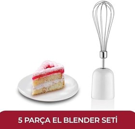 Resim Sinbo SHB-3147 Blender Seti, 3'ü 1 Arada, 350W Turbo Fonksiyonlu Motor, Paslanmaz Çelik Doğrayıcı, El Blenderı, Çırpıcı 