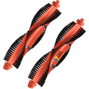 Resim Viomi Uyumlu MijiaSTYJ02YM Viomi Uyumlu V2 Pro V3 SE Vacuum Akıllı Robot Süpürge Ana Fırça Turuncu 2 Adet 