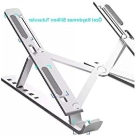 Resim Ayarlanabilir Metal Bilgisayar Standı - Notebook Ve Tablet İçin 