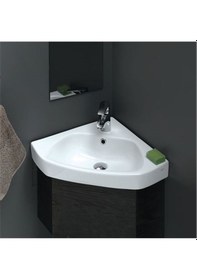 Resim Turkuaz Seramik 001900 46 x 46 CM Arda Köşe Lavabo 