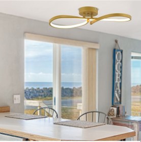 Resim Vetto Gold 38 Watt Modern Plafonyer Led Avize 