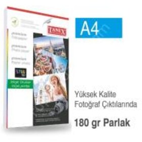 Resim Tanex Fotoğraf Kağıdı A4 180Gr 210MMx297MM 25 Sayfa 
