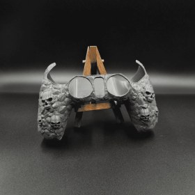 Resim Iskelet Motifli Ps5 Joystick Kılıfı Gri 