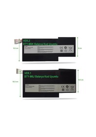 Resim Ver.2 - Uyumlu Model - Msı Gf75 Thin 9sc-438xtr - Uyumlu Notebook Batarya, Pil - Ver.2 Model Uyumlusu 