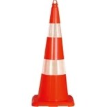 Resim Fm Trafik Pvc Koni 90 cm Çift Reflektifli 