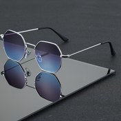 Resim Unisex klasik retro şık geometrik çerçeveli dekoratif gözlükler, partiler, okul, alışveriş ve günlük kullanım için uygun. 