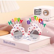 Resim Sones Adet Parti Gözlüğü Çocuk Şapkaları Başlıklar Doğum Günü Fotoğraf Süslemeleri, Rastgele Desen Teslimatı, Özellikler: Gözlükler 3+ 