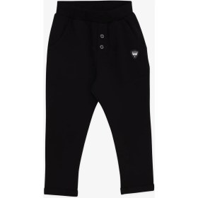 Resim Breeze Erkek Bebek Eşofman Altı Armalı Basic 9 Ay-3 Yaş, Siyah 