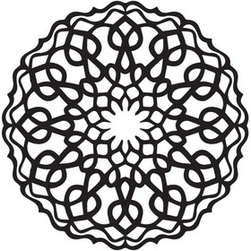 Resim Genel Markalar Byr002 Çiçek Deseni (Tip 8) 25X25 Cm [Efsngrck] 