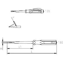 Resim MGN Izeltaş 4550 Elektrik Kontrol Kalemi 190 mm 