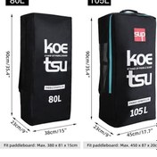 Resim Flybuy 80l/105l Inflatable Paddleboard Sup Stand-up Paddleboard Bag Carry Backpack, Green Omuz Sırt Çantası Yeşil 