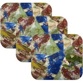 Resim Knsz oturma minderi 3 lü zengin&mağrur&uslu geometrik desen tel bar sandalyesi için 