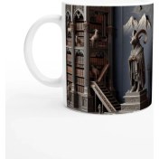 Resim Oğlak Burcu Baskılı Kahve Kupası - Zodyak Kütüpanesi Vs3 