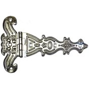 Resim Dekoratif, Sac Tek Kuyruklu Menteşe - 69x102 Mm, Büyük, Nikel, 1 Adet Çok Renkli 