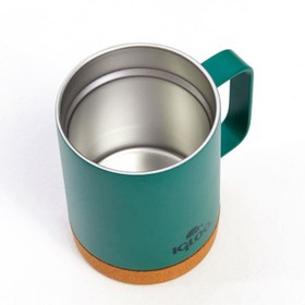 Resim Çelik Mug Termos - Igloo - Cork - 350ml - Yeşil - 205696 