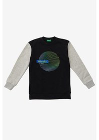 Resim United Colors Of Benetton Erkek Çocuk Sweatshirt Bnt-b20912 Siyah 