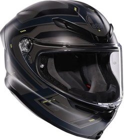 Resim AGV K6 S Motosiklet Kaskı Kapalı Kask Enhance Matt Grey Yellow Fluo S 