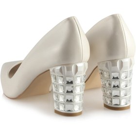 Resim 37Numara Nikah Ayakkabısı Tasarım Taşlı Topuklu Stiletto 