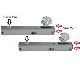 Resim Luxell Ankastre Fırın Kapak Menteşesi-2 Adet 