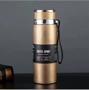 Resim Sunshine022 Golden 1000ml Büyük Kapasiteli Termal Sürahi Sızdırmaz Tutacaklı 