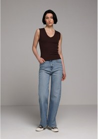 Resim Colin's Colins Slim Fit Kadın Kahverengi Atlet Cl1080980 Q1.v2 Brw 
