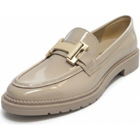 Resim Dosa Shoes Babet Klasik Tokalı Kadın Ayakkabı Bej 