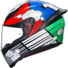 Resim Agv Kask/k1 S Bang Matt Italy Blue 