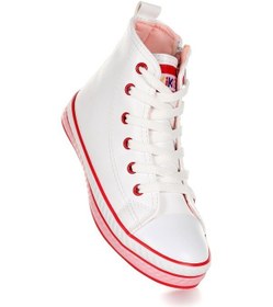 Resim Kiko Kids Pant Günlük Bağcıklı Fermuarlı Kız Bebek Spor Ayakkabı Beyaz - Pudra Beyaz - Pudra 