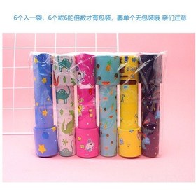 Resim Dianziye Küçük Çocuklar İçin Döner Kağıtlı Renkli Makyaj Kutu Seti - Fen Eğitimi Oyuncakları - Okul Sonu Hediyesi 6 Adet Paket 