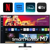 Resim Samsung 109 Ekran 43" inç 4K UHD HDR10 3840x2160 Wi-fi, HDMI+Type-C Bağlantı Akıllı Smart Slim Monitör Tv 