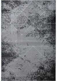 Resim Zarra Dokuma Gri Siyah Salon Halısı Mutfak Halısı Koridor Halısı Yolluk Z011a Gri - Siyah 