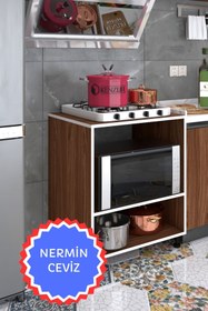 Resim Kenzlife Ocak Dolabı Nermin Cvz 85*70*60 Xlarge Hazır Mutfak Klasik Setüstü Ocak Için Sabit Tabla 