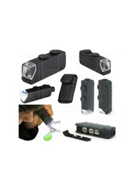 Resim -mini 60x 100x Zoom Lens Odak Takı Led Cep Mikroskop Büyüteç 
