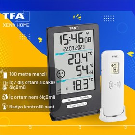 Resim Sevgift Tfa 30.3074.10 'XENA HOME' Kablosuz Termohigrometre 