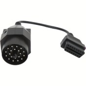 Resim 20 Pin'den 16 Pin'e Diagnostik Tarayıcı Dönüştürücü OBD1'den OBD2'ye Adaptör Kablo Bağlantı Kablosu BMW E30 E36 E34 E38 E53 için, 31cm 