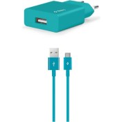 Resim Ttec 2SCS20CTZ 2.1A Type-C Data ve Sarj Kablosu ve Adaptör Turkuaz 