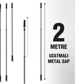 Resim Normadia Uzatmalı Metal Sap, 2.00 Metre Uzunluk, Dayanıklı ve Şık Tasarım 