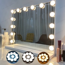 Resim Bir USB ile çalışan LED Makyaj Aynası Işık Ampulü, Makyaj Işığı, Ayna Işığı, Banyo Işığı ve Gece Işığı için Uygun. Ayarlanabilir Ampuller ile 4, 6, 8, 10, 12, 14 veya 16 Seçenekleri ile Ayarlanabilir Parlaklık ve Üç Renk Sıcaklığı Ayarı ile Mevcut. Makyaj Tutkunları için Mükemmel, Makyaj Masaları, Saç Salonları, Yatak Odaları, Banyolar ve Makyaj Stüdyoları için İdeal. 