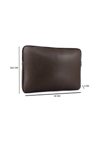Resim Deri,Se Club 1993 Kahverengi Büyük Boy 15,6 İnç Macbook Kılıf Ve Laptop Çantası Kahverengi 