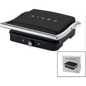 Resim İsmiyle Al Siyah Izgara ve Tost Makinesi Ayarlanabilir Isı 180 Derece Açılabilir Üst Gövde SSM-2571 ( 