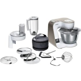 Resim Bosch Paslanmaz Çelik MUM5XW20 1000 W Mutfak Robotu Plastik 220 - 240 V Beyaz C / F Klasik 