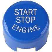 Resim Bmw F10 F11 F12 F13 F01 F02 Mavi Araç Motoru Çalıştırma Durdurma Düğmesi Değişimi + Araçları 