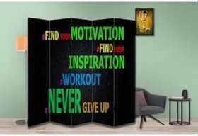 Resim Motivasyon Temalı Özel Tasarım Paravan Room Divider PRV1098, 180 x 180 