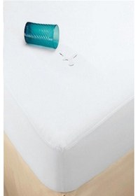 Resim Bebesi Pamuk Fitted Alez Sıvı Geçirmez Lastikli 220x200+30 Cm Battal Boy Xxl Beyaz 